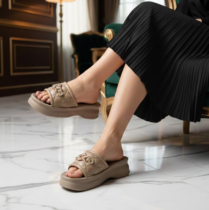 خرید آنلاین دمپایی زنانه آرین مدل گلسا پروانه کد 17